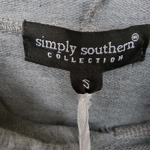 NWT Hoodie SIMPLY Southern Sz Small Grey & Camo - Picture 7 of 9